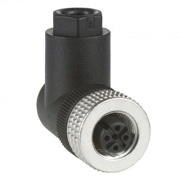 Schneider XZ-CC12FCM40B M12 4 Pinli 90 Derece Konnektör