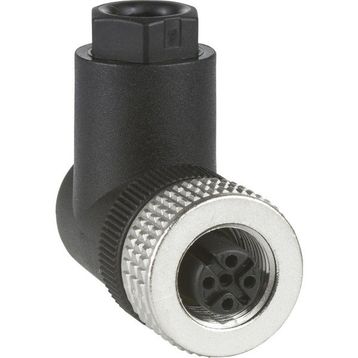 Schneider XZ-CC12FCM40B M12 4 Pinli 90 Derece Konnektör