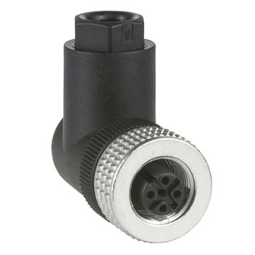 Schneider XZ-CC12FCM40B M12 4 Pinli 90 Derece Konnektör