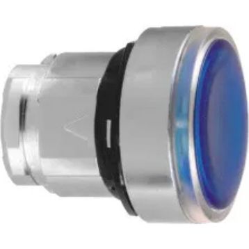 Schneider ZB4BH063 Entegre Led için 22 mm Basmalı Tip Mavi Sıva Altı Işıklı Basmalı Buton Başlığı