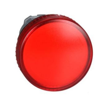 Schneider ZB4BV04 Ba9S Ampul için 22 mm Düz Lensli Kırmızı Pilot Işığı