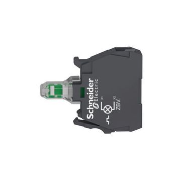 Schneider ZBVM1 22 mm 230/240V Vida Kelepçeli Terminalli Beyaz Işık Bloğu