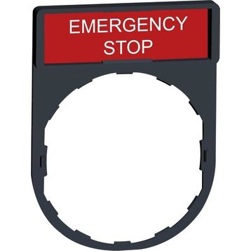 Schneider ZBY2330 8x27 mm Emergency Stop Etiketli için 30x40 mm Tutucu