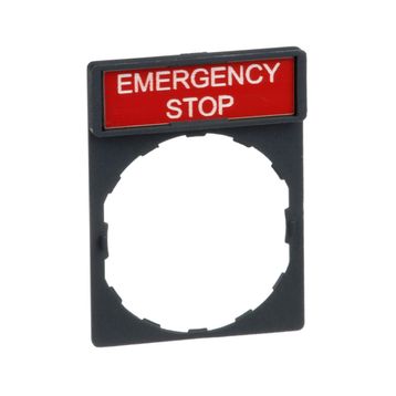 Schneider ZBY2330 8x27 mm Emergency Stop Etiketli için 30x40 mm Tutucu