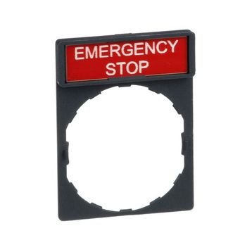 Schneider ZBY2330 8x27 mm Emergency Stop Etiketli için 30x40 mm Tutucu