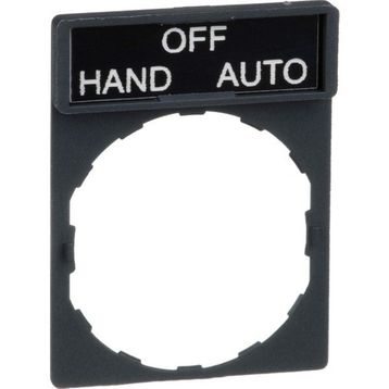 Schneider ZBY2387 8x27 mm Hand-Off-Auto Etiketli için 30x40 mm Tutucu