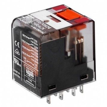 Schrack PT570524 024 VAC 4 C/O 06A Röle