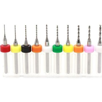 Schulzz Dremel 10 Parça 0.25 mm 1.15 mm Karbür Delme Matkap Ucu