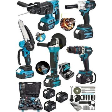 Schutzenger 20 Ah 3 Akülü Spiral Taşlama13 mm Akülü Vidalama Seti