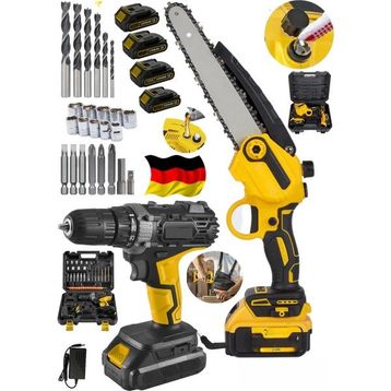 Schutzenger 930F 4 Akülü Otomatik 24 Parça Yağlamalı Odun Dal Budama Testeresi Darbeli Matkap