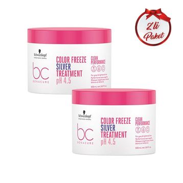 Schwarzkopf BC Clean 2x500 ml Renk Koruyucu Gümüş Kür
