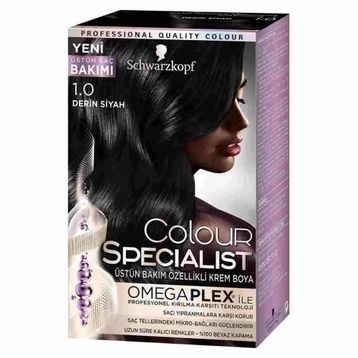 Schwarzkopf Colour Specialist 1-0 Derin Siyah 60 ml Saç Boyası