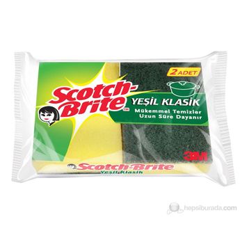Scotch Brite 2'li Klasik Yeşil Sünger
