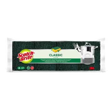 Scotch Brite 8'li Tırnak Koruyuculu Yeşil Bulaşık Süngeri