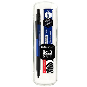 Scrikss 5733644 Graph-X 3'lü 0,7 Mavi Versatil Kalem Seti