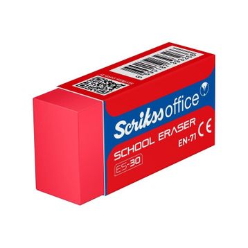 Scrikss ES-30 Kırmızı Okul Silgisi
