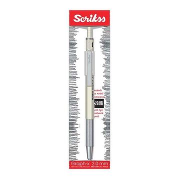 Scrikss Graph-X Metal 2 mm Mat Beyaz Versatil Kalem