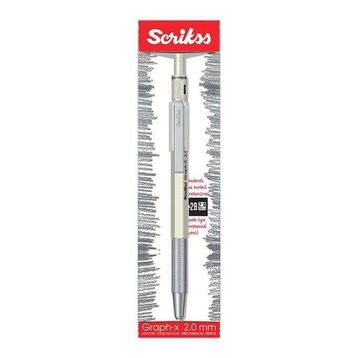 Scrikss Graph-X Metal 2 mm Mat Beyaz Versatil Kalem