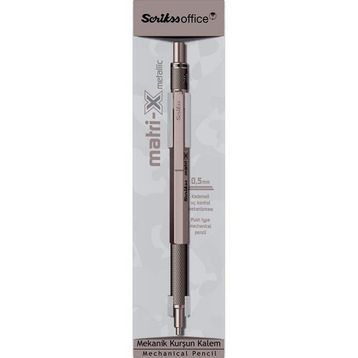 Scrikss Matri-X 0.5 mm Metalik Gri Mekanik Kurşun Kalem