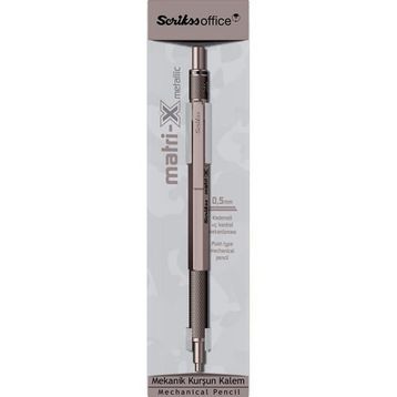 Scrikss Matri-X 0.5 mm Metalik Gri Mekanik Kurşun Kalem