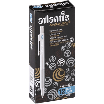 Scrikss Office Atlantis Versatil Gümüş 0.7 mm Kalem