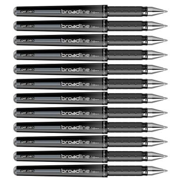 Scrikss Office Broadline Siyah 1 mm 12'li Jel Kalem