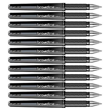 Scrikss Office Broadline Siyah 1 mm 12'li Jel Kalem