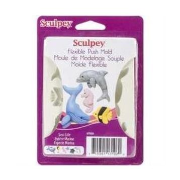 Sculpey APM06 Sea Life Flexible Push Mold Esnek Model Kalıbı