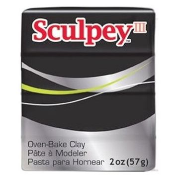 Sculpey III 042 Black Polimer Kil