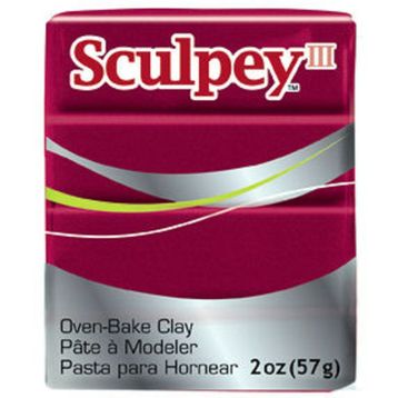 Sculpey III 1140 Deep Red Pearl Polimer Kil