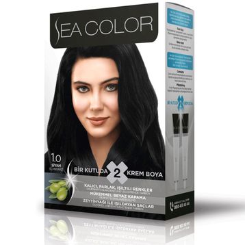 Sea Color 1.0 Siyah 100 ml Saç Boyası