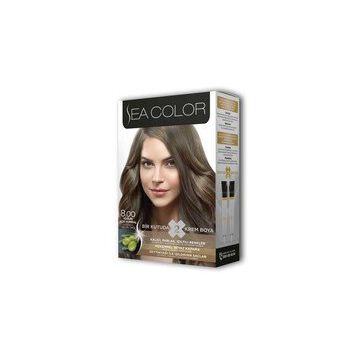Sea Color 2 adet 8/0 Açık Kumral Krem Boya 100 ml Saç Boyası