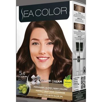 Sea Color 5/4 Açık Kestane 2 Adet Tüp Krem Saç Boyası