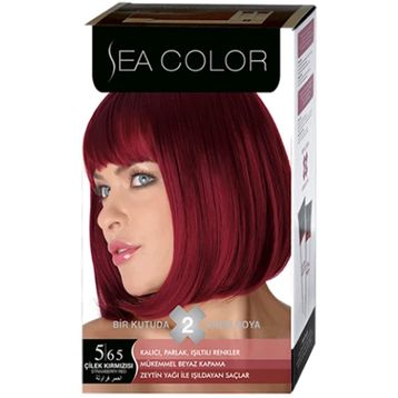 Sea Color 5/65 Çilek Kızmızısı Saç Boyası
