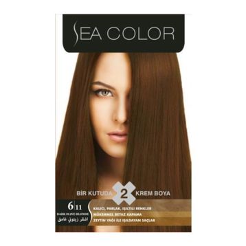 Sea Color 6.11 Yoğun Koyu Küllü Kumral İki Tüplü Set Saç Boyası