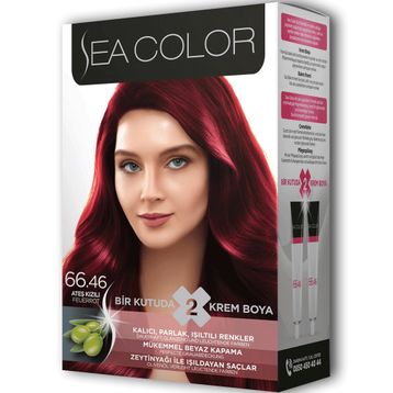 Sea Color 66/46 Ateş Kızılı 100 ml Saç Boyası