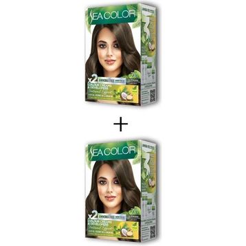 Sea Color 7.11 Yoğun Küllü Kumral 2x2 Adet Saç Boyası