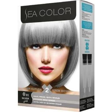 Sea Color Kit 0.01 Füme Gri Silver 24'lü Saç Boyası