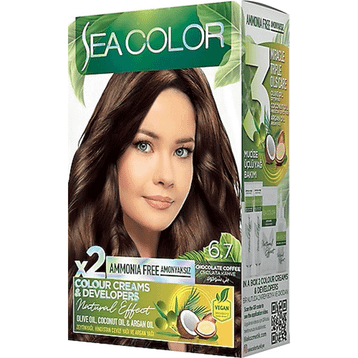 Sea Color Natural Amonyaksız Natural Effect Çikolata Kahve 6.7 Saç Boyası