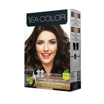 Sea Color Set 3.4 Koyu Kestane 2 Adet Saç Boyası
