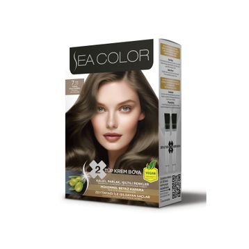 Sea Color Set 7.11 Yoğun Küllü Kumral Saç Boyası