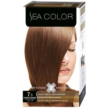 Sea Color Set 7.3 Fındık Kabuğu 4 Adet Saç Boyası