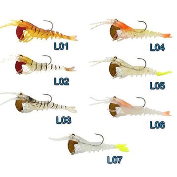 Sea Horse Manic 3D Shrimp 7 cm Karides Silikon Yem
