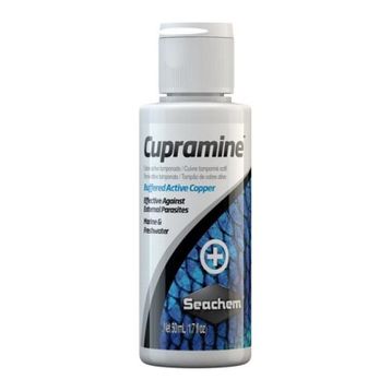 Seachem Cupramine 50 ml Dış Parazit İlacı