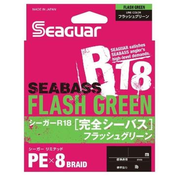 Seaguar Flash Green PE 8 Örgü 150 m Açık Yeşil 1.5 Spin İp Misina