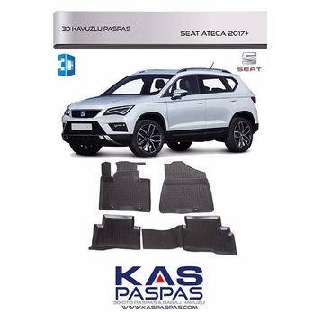 Seat Ateca 2017 Model 3D Havuzlu Paspas