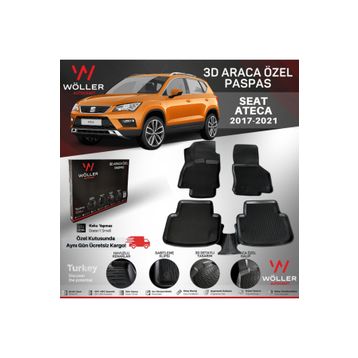 Seat Ateca Oto Paspas 4,5D 2017-2019 Siyah 5 Parça