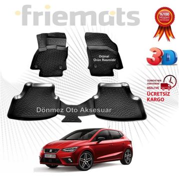 Seat İbiza 2017 3D Havuzlu Paspas