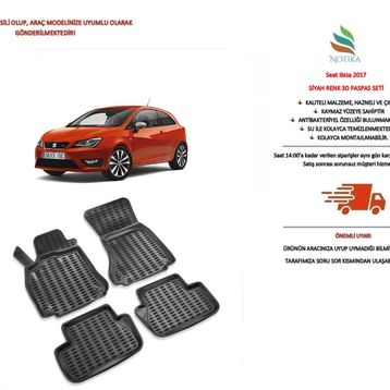 Seat İbiza 2017 3D Havuzlu Paspas