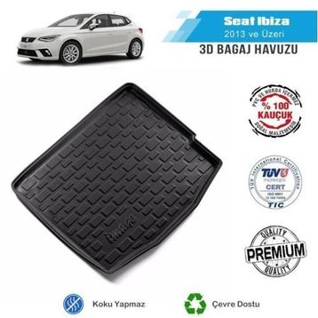 Seat Ibiza 2017 Sonrası 3d Bagaj Havuzu